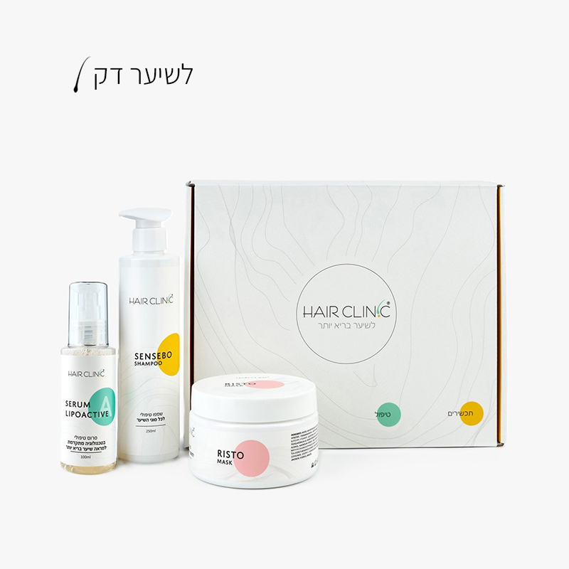 ערכה לנשירה ודילול נשים שיער דק